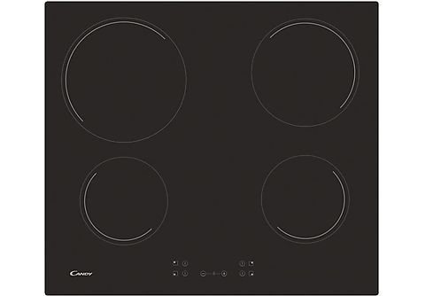 Placa de vitrocerámica - CANDY 33803209, 4 zona(s) zonas, 59 cm, Negro