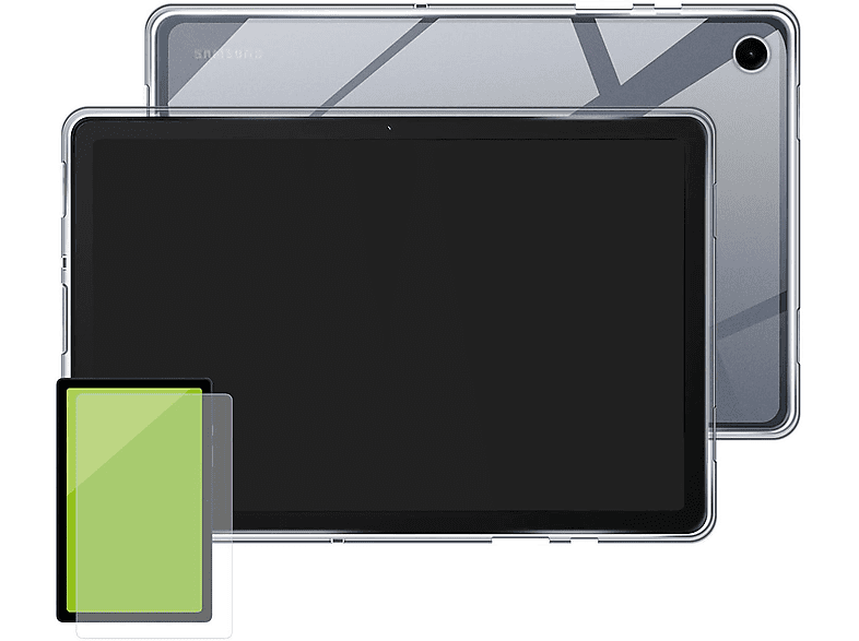 Hülle Produktset Hart Silikon Transparent WIGENTO H9 dünn Tablethülle Samsung Backcover Panzer TPU Glas, / für Kunststoff + Glas /