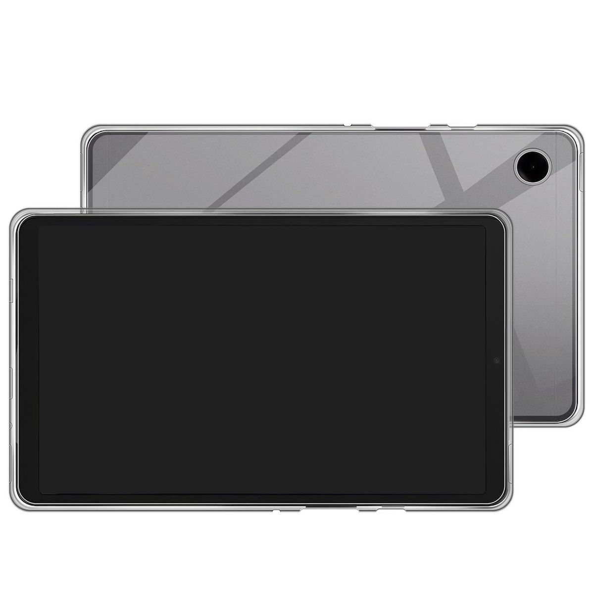 Tablethülle Transparent Silikon Backcover Kunststoff WIGENTO Silikon, / Hülle robust für dünn Samsung TPU