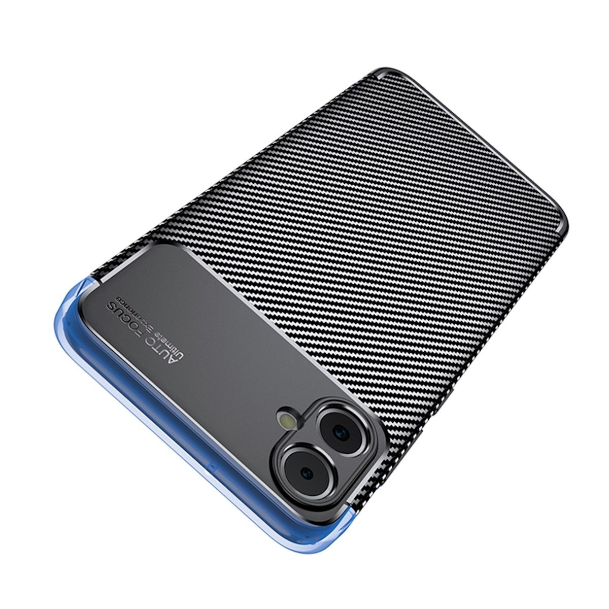 WIGENTO Schutzhülle Cover, TPU Handy Galaxy Samsung, Carbon A05, Case Backcover, Schwarz