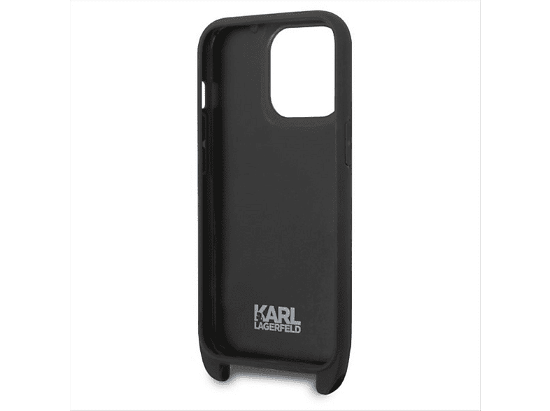 Cover Per IPhone 14 Pro Con Cordino, Porta Carte E Anello Regolabile – Leopardata Nera, Portafoglio Con 3 Slot, Supporto A 360° E Protezione Antigraffio