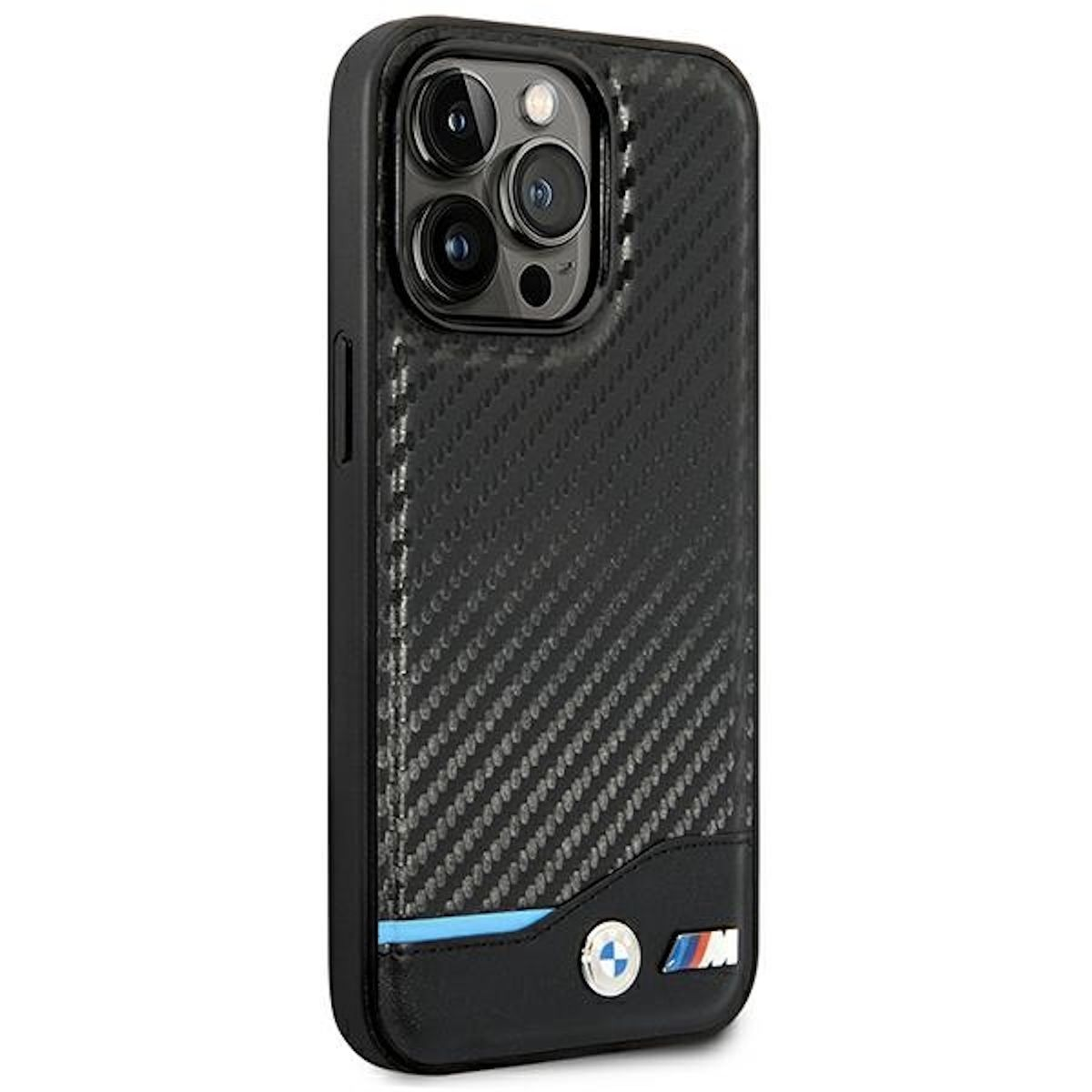 Design Leather Pro Logo BMW Schwarz 14 Apple, Silicone Max, Metal iPhone Carbon Hülle, Backcover,