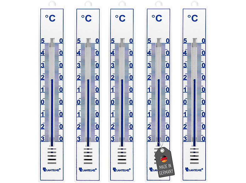 LANTELME 5 Stück Thermometer Innen & Außen