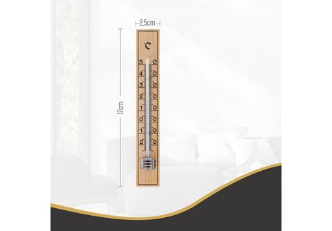 LANTELME 5 Stück Innen Raum Holz Thermometer