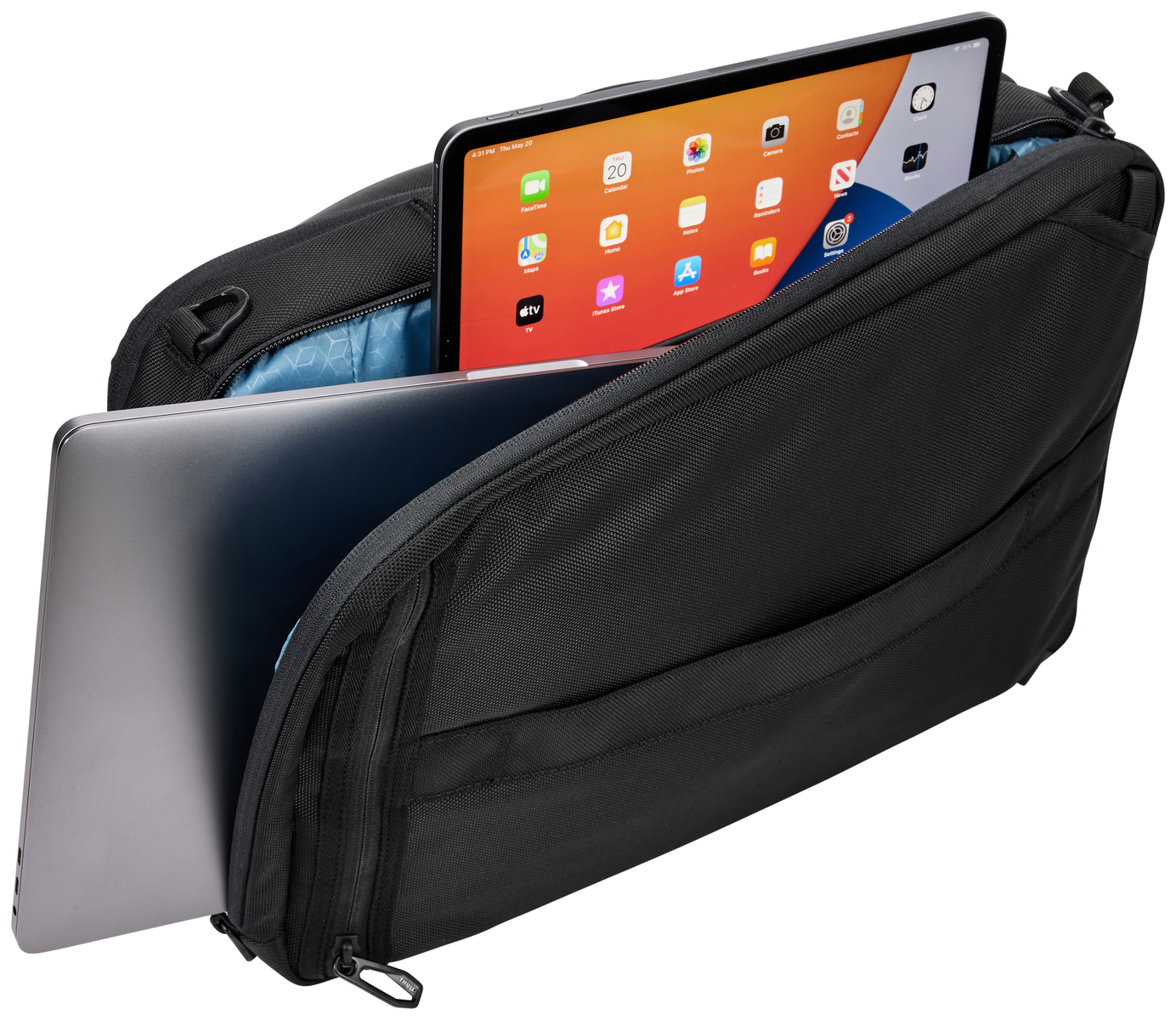 THULE Accent Notebooktasche Umhängetasche für Schwarz Polyester, Universal