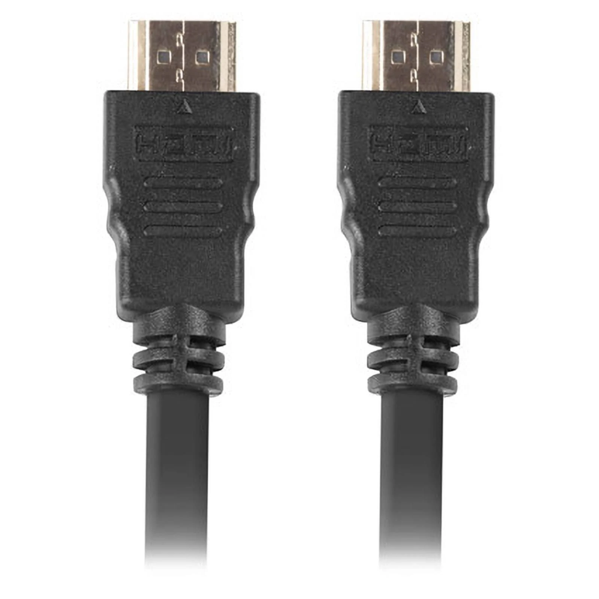 Dos cables HDMI negros. Los cabezales son visibles.