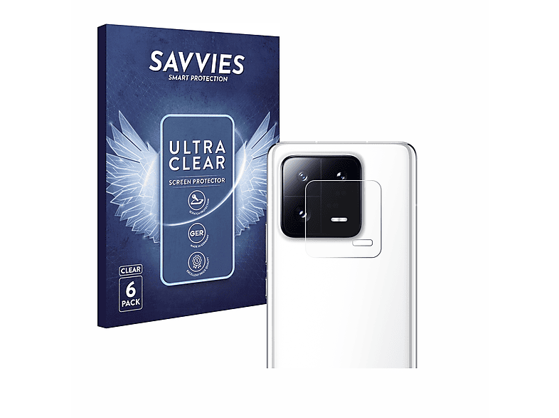 SAVVIES 6x klare Schutzfolie(für Xiaomi 13 Pro)