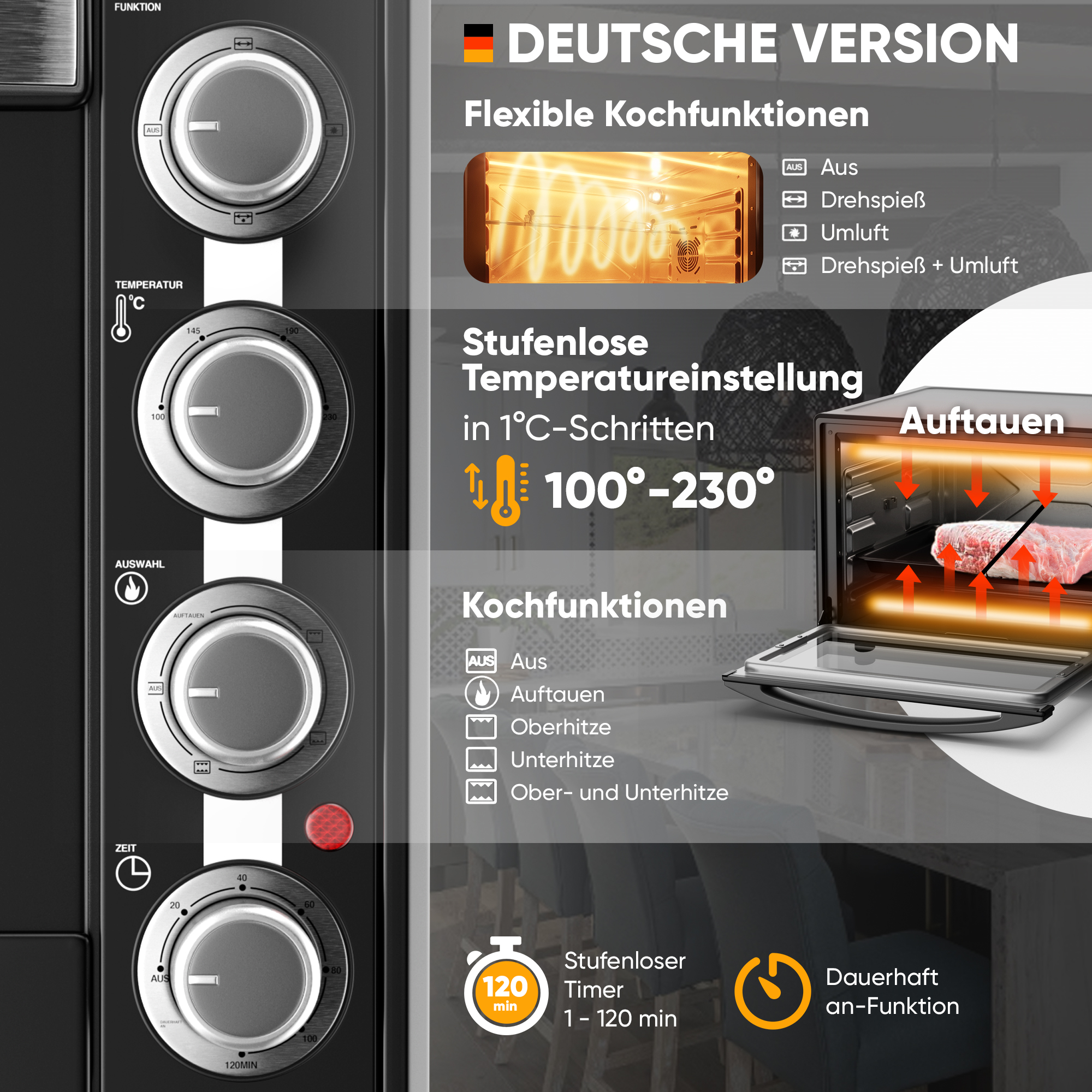STILLSTERN MB60-MX 2G Mini-Backofen