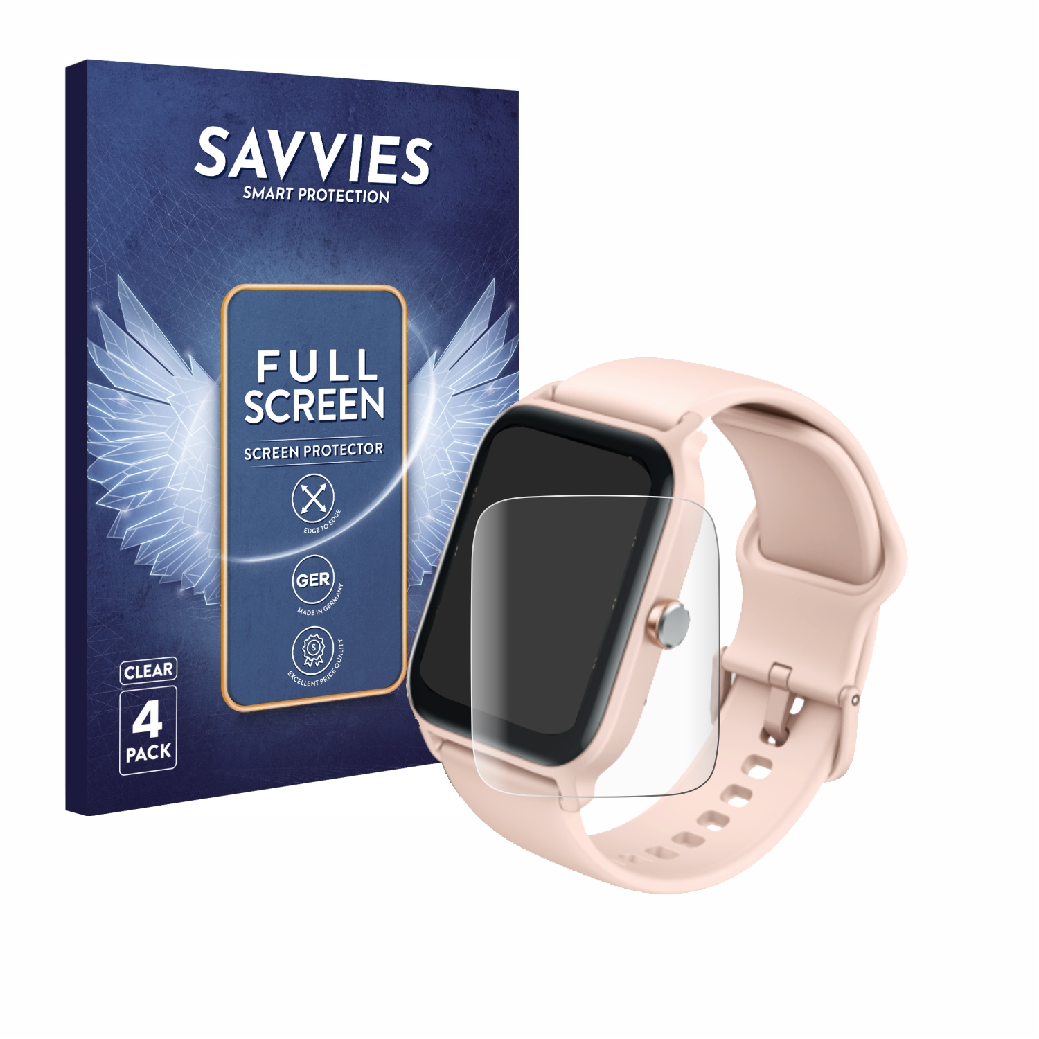 SAVVIES 4x Flex Full-Cover 3D IDW13 Schutzfolie(für Curved 1.8\