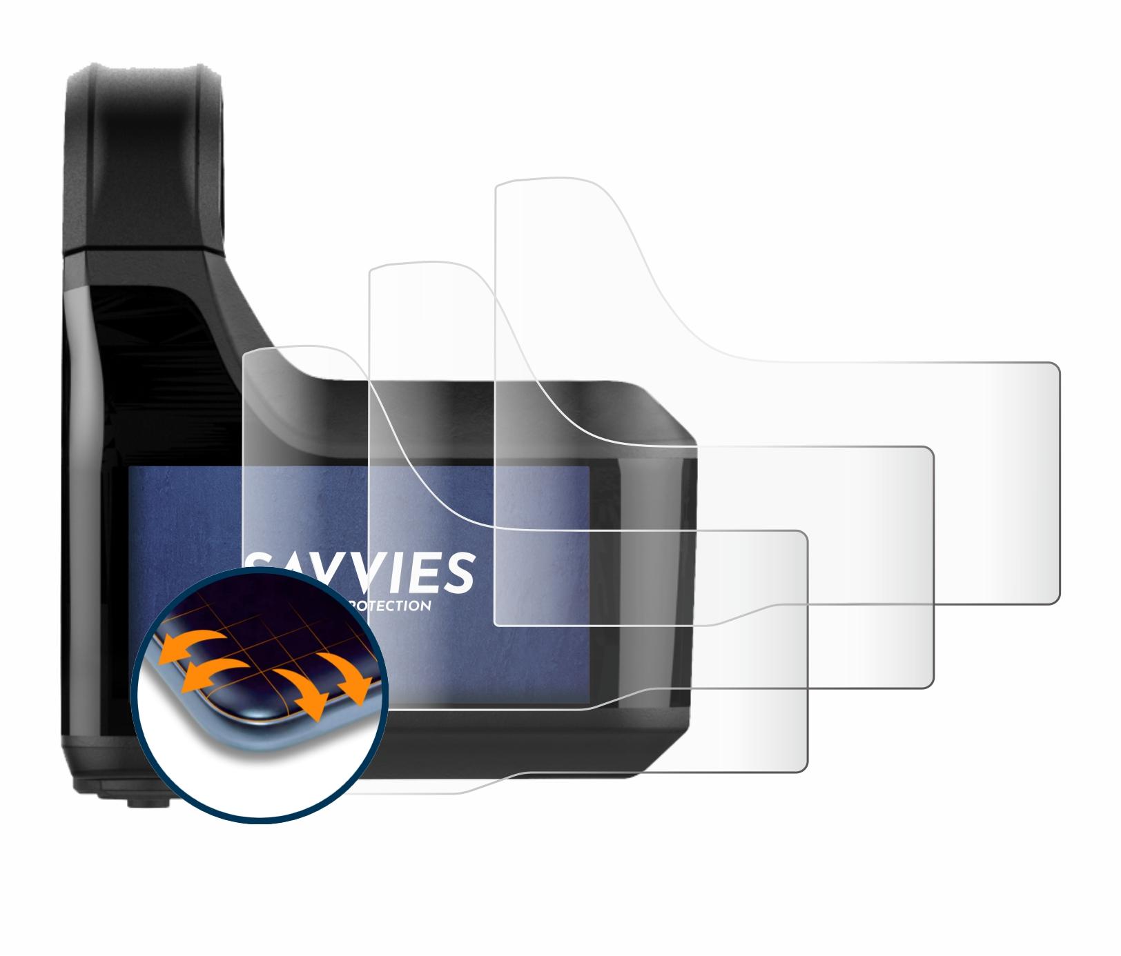 SAVVIES 4x Flex Full-Cover Shimano Steps SC-EM800) 3D Curved Schutzfolie(für