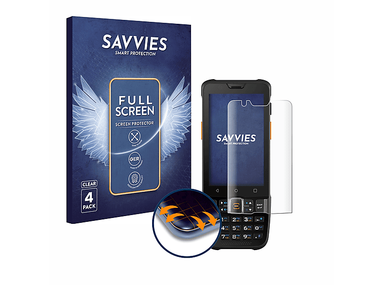 SAVVIES 4x Flex Full-Cover 3D Sunmi Schutzfolie(für L2Ks) Curved