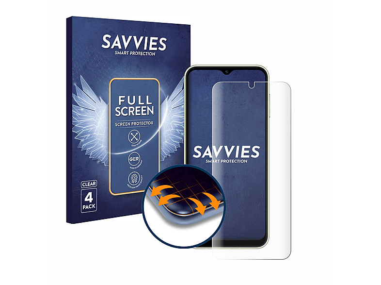 Curved Samsung Flex Full-Cover Schutzfolie(für A14 3D 5G) Galaxy 4x SAVVIES