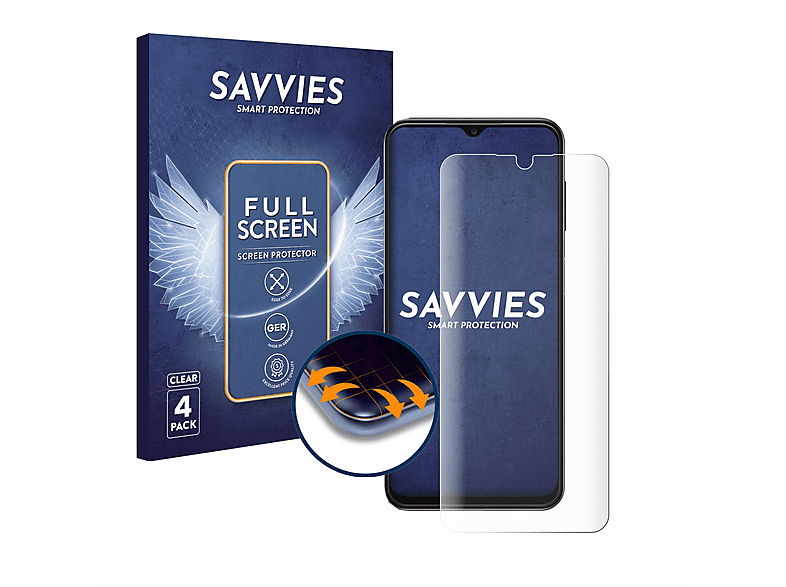 SAVVIES Schutzfolie(für 3D Curved A13 2.0) Galaxy Full-Cover Samsung Flex 4x