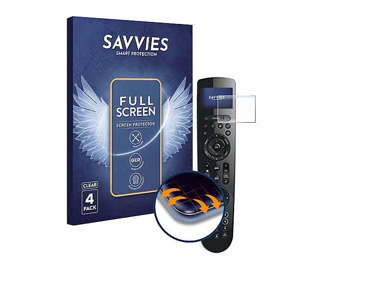 SAVVIES 4x Flex Remote) 3D Universal Curved Lifestyle Schutzfolie(für Bose Full-Cover
