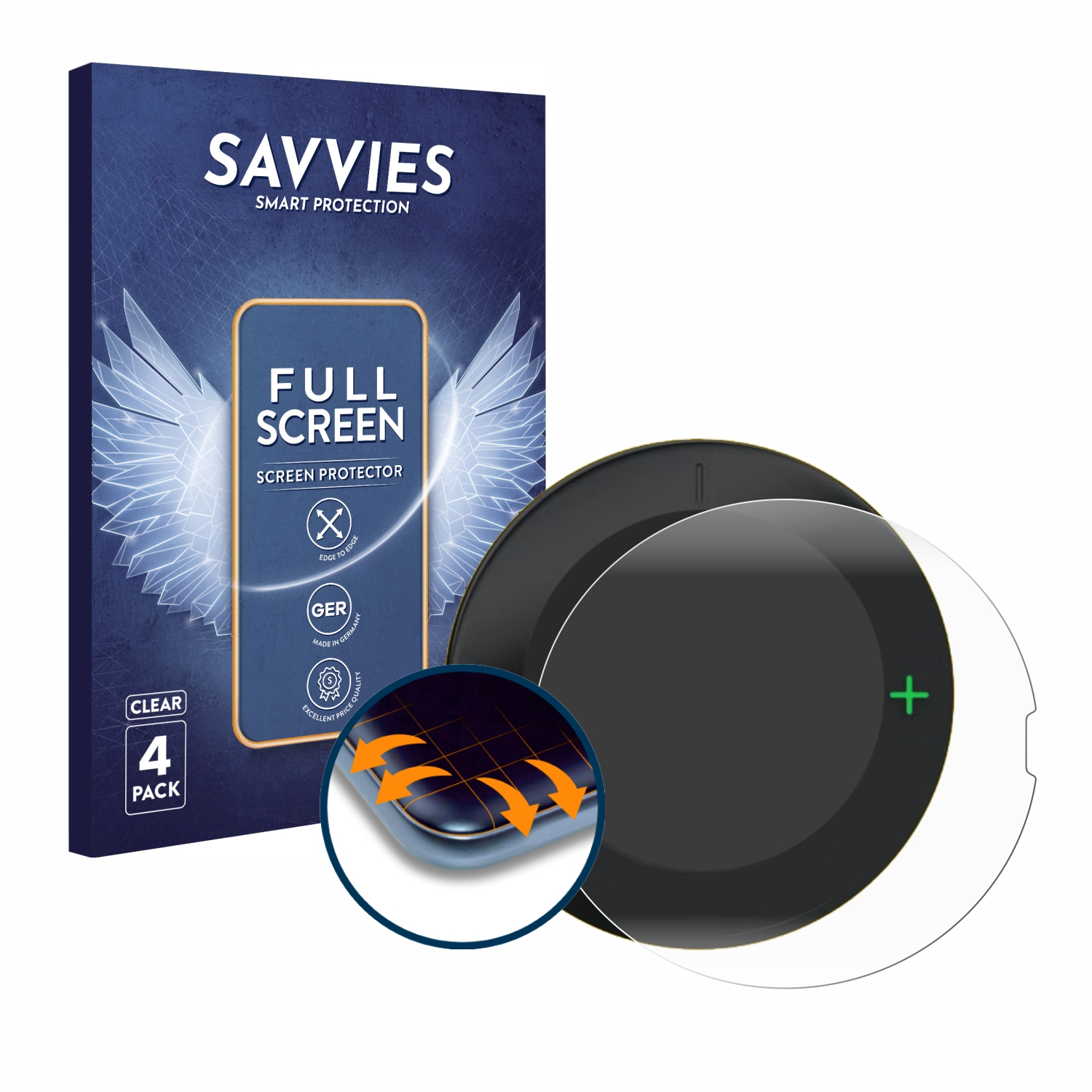 Velo Beeline 4x SAVVIES Full-Cover Curved 2) 3D Flex Schutzfolie(für
