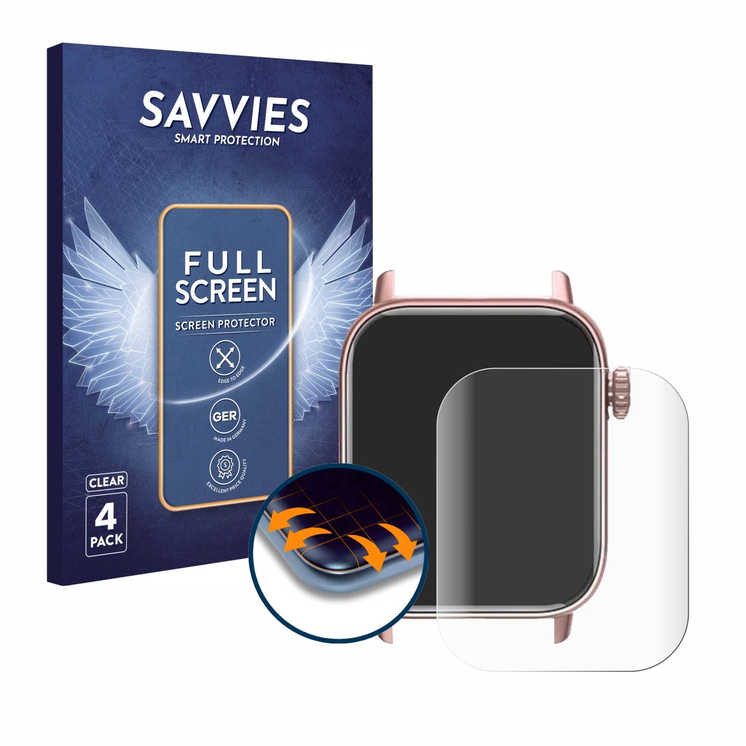SAVVIES 4x Flex Full-Cover 3D Curved Schutzfolie(für G39) Banlvs