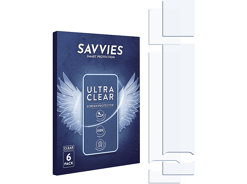SAVVIES 6x klare Schutzfolie(für Joyetech Cuboid Mini)