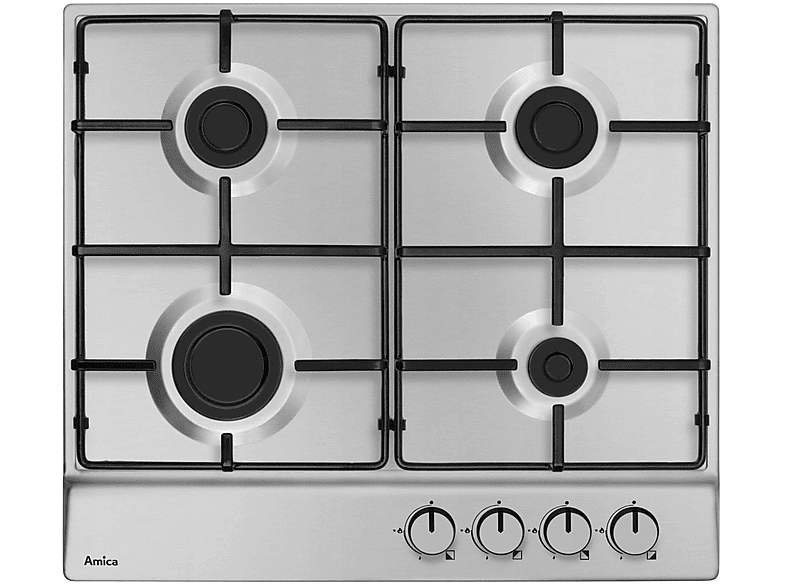AMICA PGA6100BPR Gasherd (59 Kochfelder) breit, 4 cm