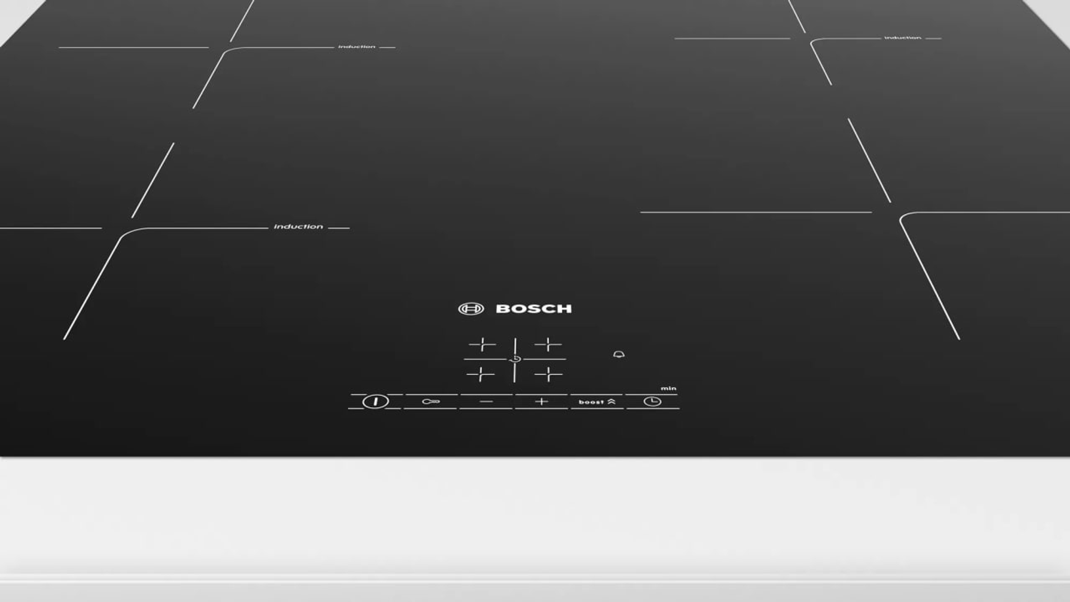 mm Zonen-Induktionskochfeld (572 4 Kochfelder) breit, PIE601BB5E BOSCH