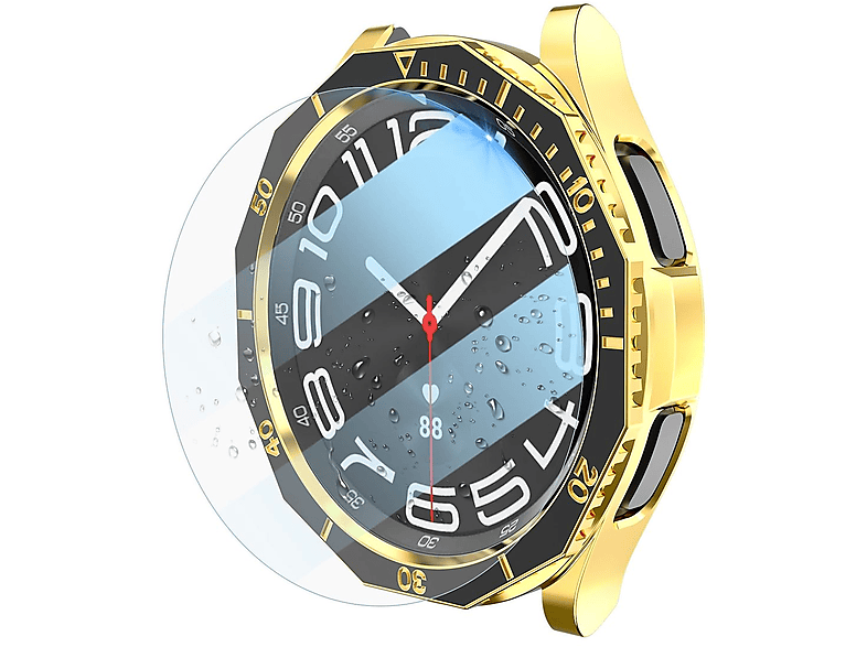 Lünettenring WIGENTO Galaxy Glas Hülle Watch Watch Hülle(für Hart + Samsung Produktset + Classic 6 Schutz Kunststoff 43mm)