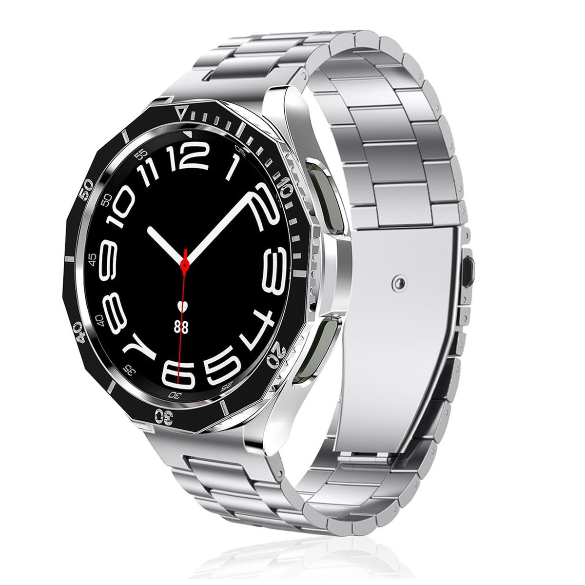 Classic + Glas Produktset + Hülle(für Schutz Lünettenring Watch Samsung WIGENTO Kunststoff 43mm) Hülle Watch 6 Galaxy Hart
