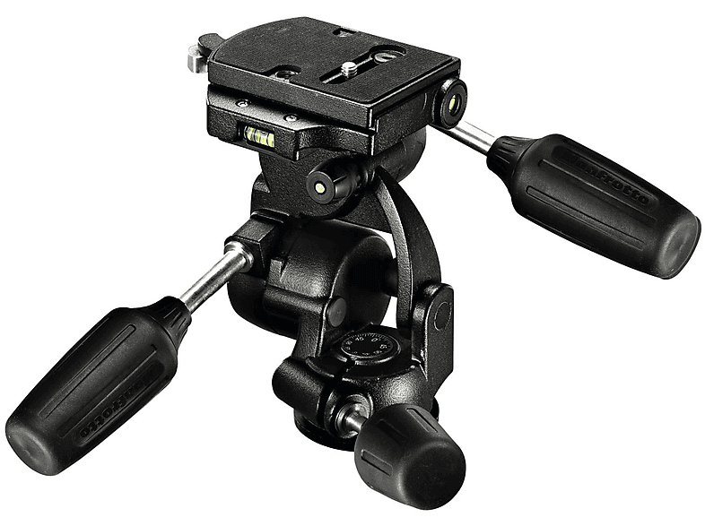 MANFROTTO 808RC4, Drei-Wege-Kopf, Schwarz, passend für DSLR Kamera