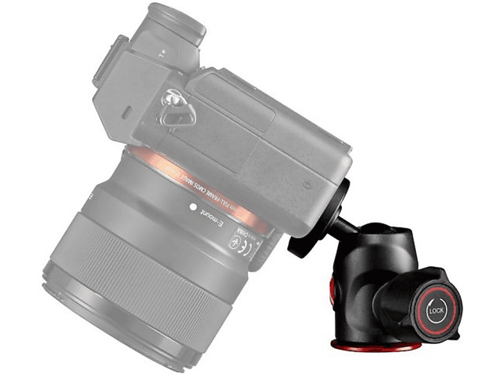 Stativkopf, für Schwarz, MANFROTTO Systemkamera passend MH492-BH,