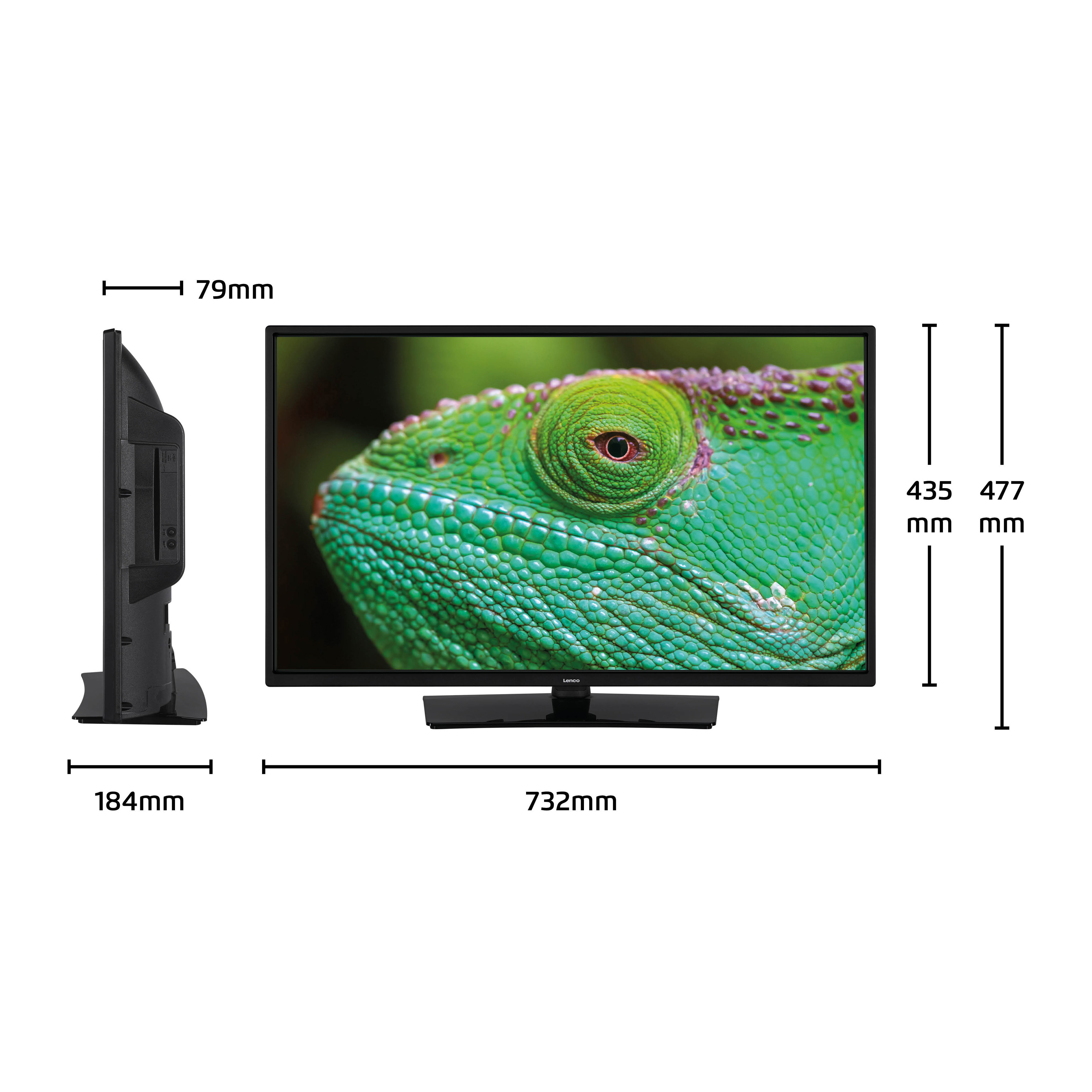 LENCO DVL-3273BK - SMART Fernseher TV, Bluetooth LED mit 80 - Zoll (Flat, TV cm, 32 Linux) / HD