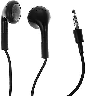 Auriculares de botón - DAM ELECTRONICS Manos libres compatible con Iphone. Micrófono y control de volumen. Con cable, Intraurales, Negro