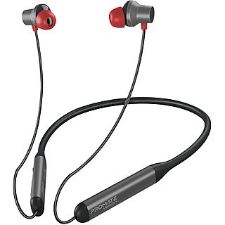 Auriculares deportivos - PROMATE Velcon Bluetooth Collarín antideslizante IPX4 Cancelación Ruido Activa 35 h reproducción, Intraurales, Negro