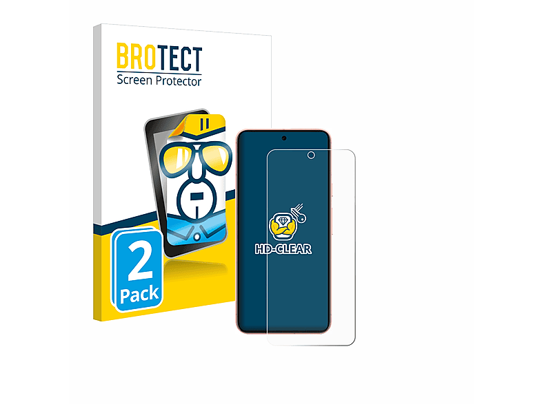 BROTECT 2x klare Schutzfolie(für Google Pixel 8 (case-friendly)) | Displayschutzfolien & Gläser