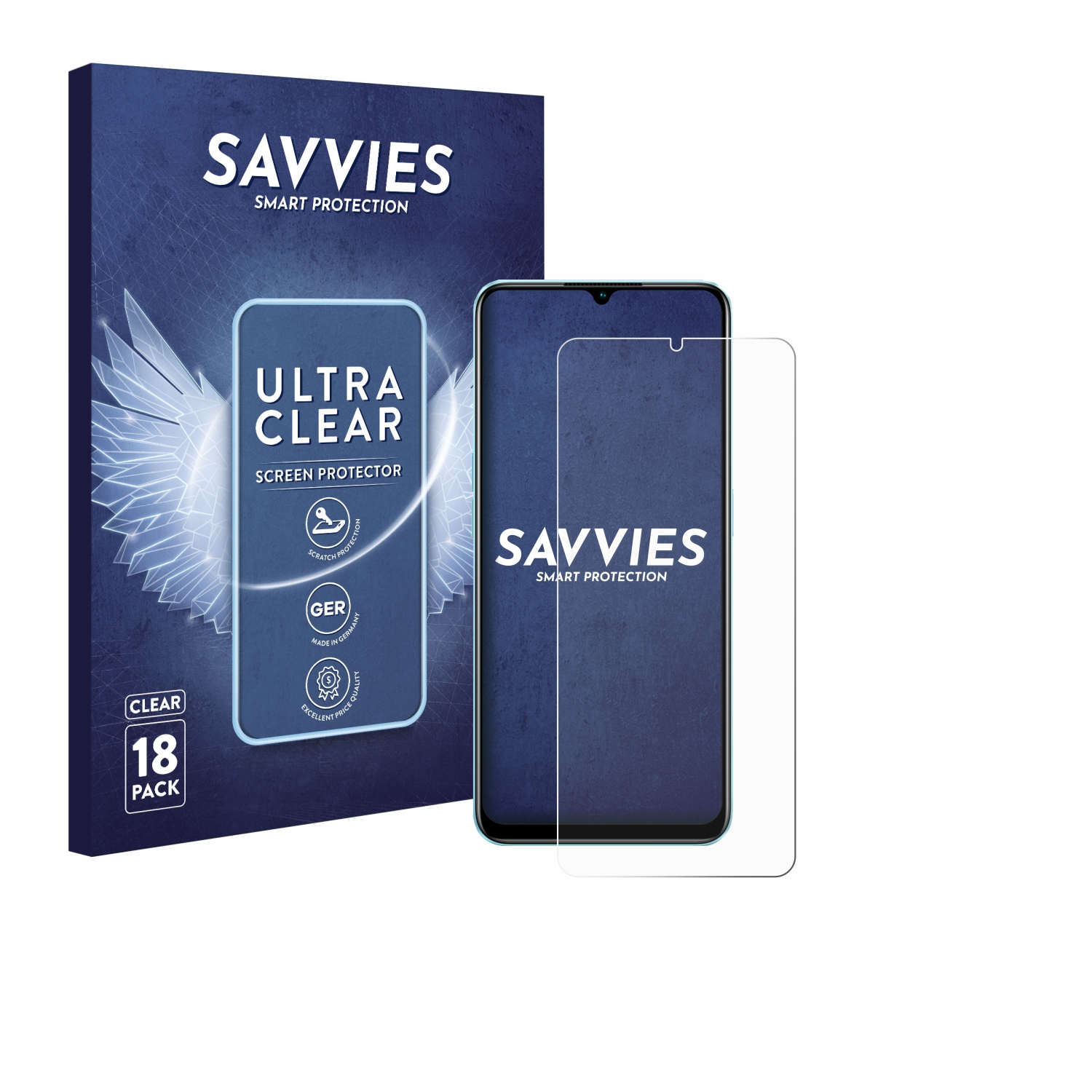 SAVVIES 5G) Schutzfolie(für klare A78 Oppo 18x