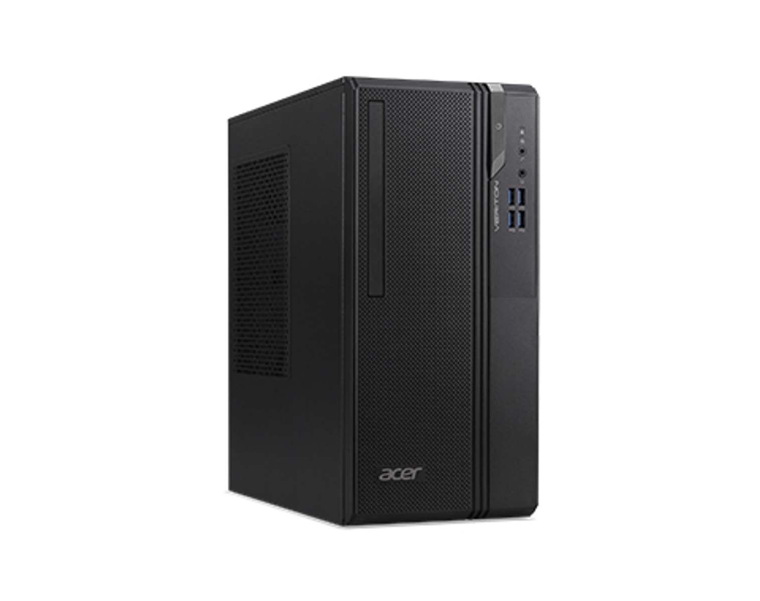 Case PC Acer Veriton nero su sfondo bianco.
