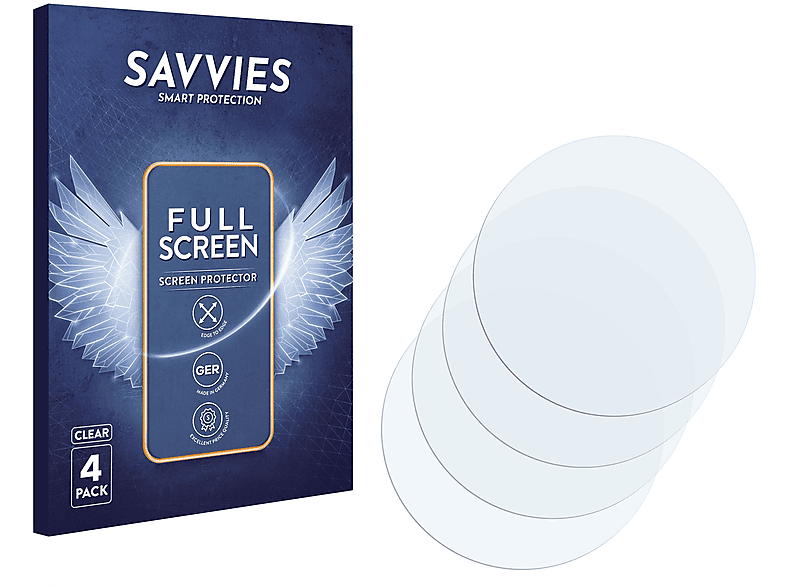 SAVVIES 4x Flex Full-Cover 3D Curved Schutzfolie(für Ansung K2)