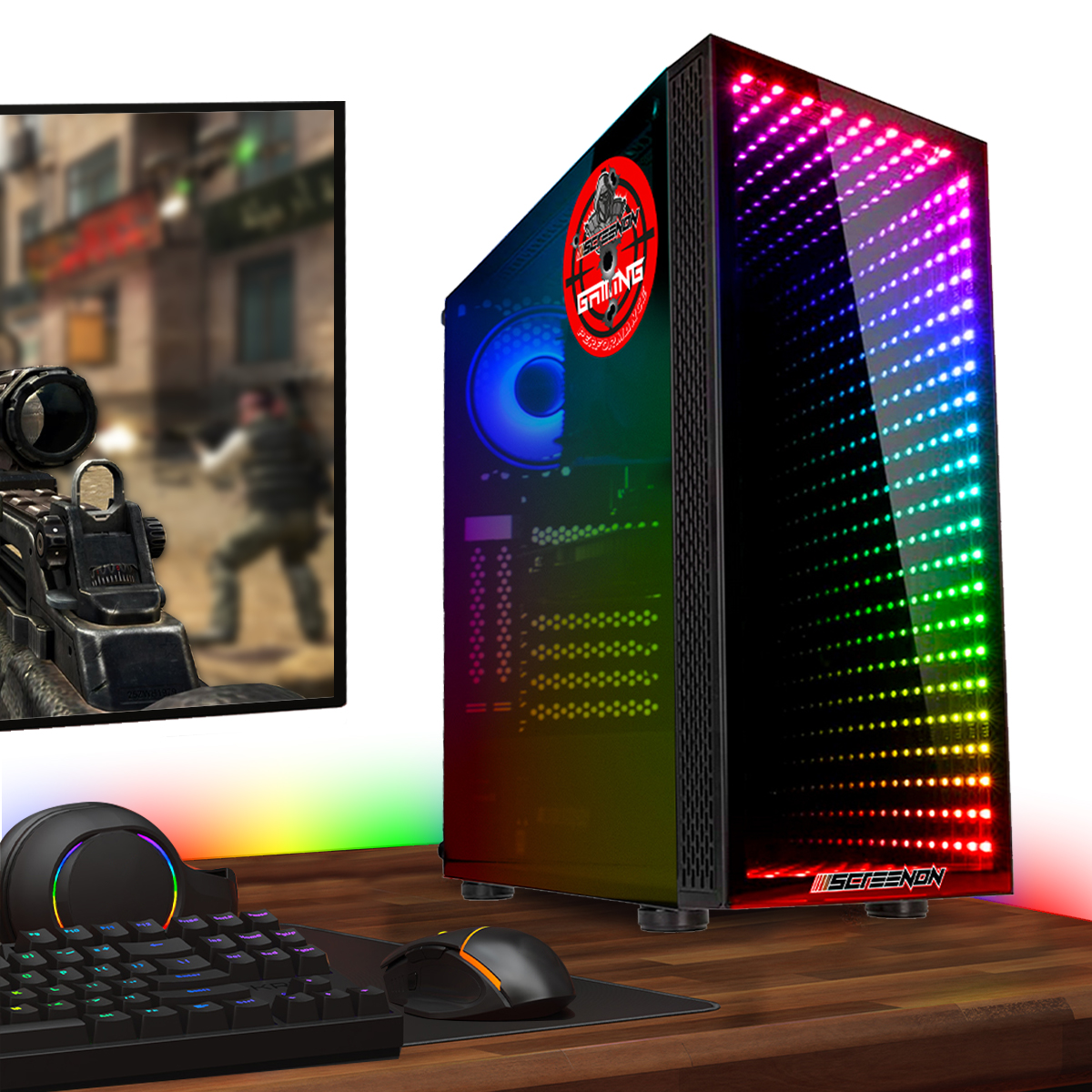 Gaming 16 Komplett – 1650 5 PC SCREENON mit RAM, - Prozessor, 3500 SSD, 480 GTX GB B2, NVIDIA GB GeForce Ryzen Gaming Gamer PC Set