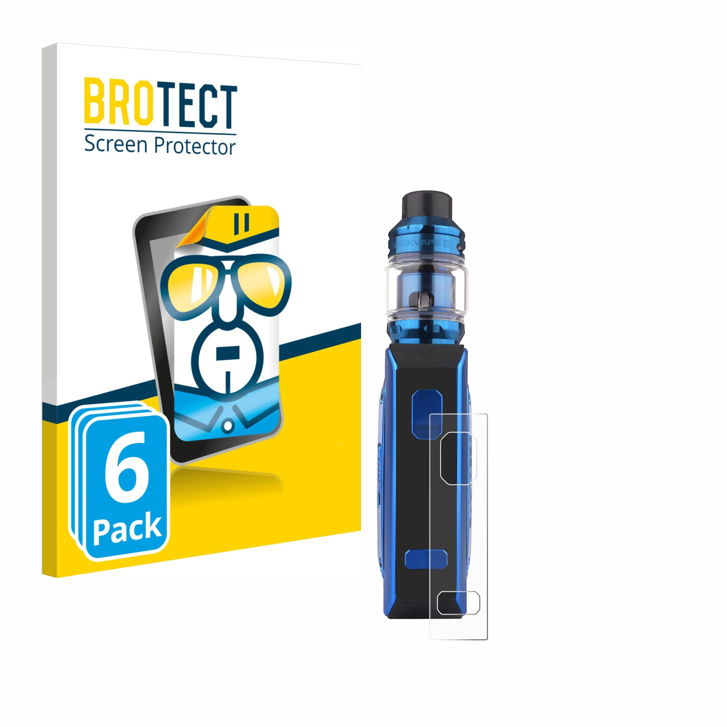 BROTECT 6x klare S100) Schutzfolie(für GeekVape