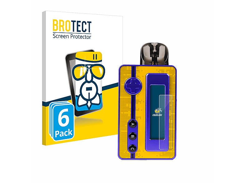 BROTECT 6x Airglass klare Schutzfolie(für Lost Vape Ursa Pocket)