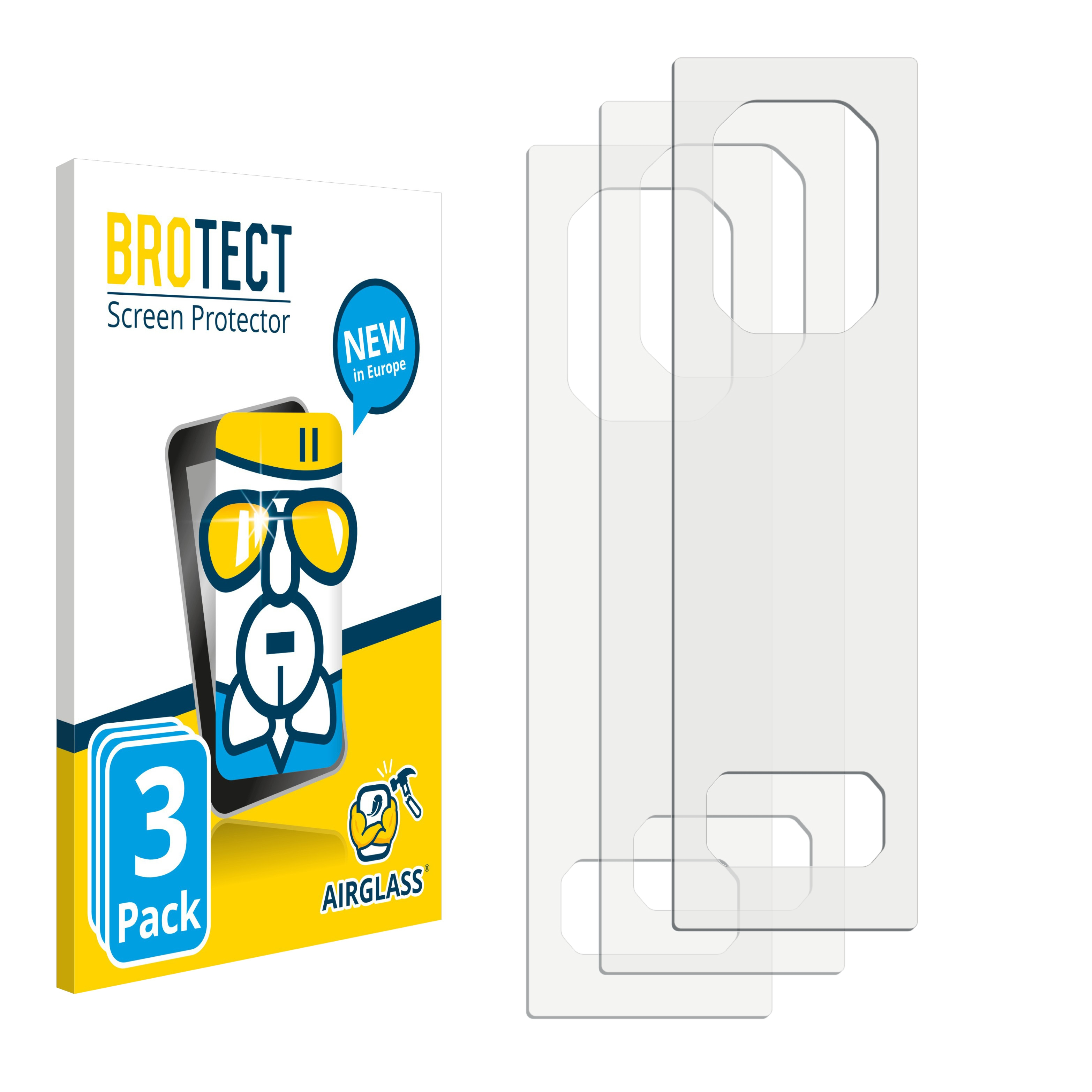 BROTECT 3x Airglass klare M100) Aegis GeekVape Mini Schutzfolie(für 2