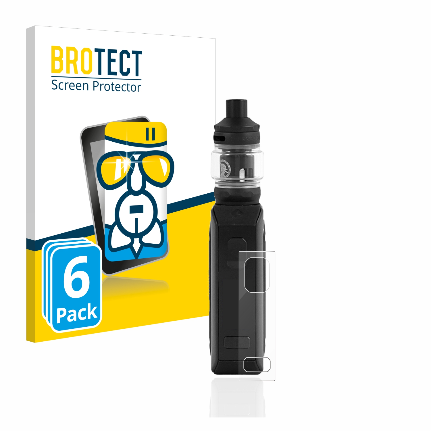 BROTECT 6x Airglass klare Schutzfolie(für Aegis M100) GeekVape 2 Mini