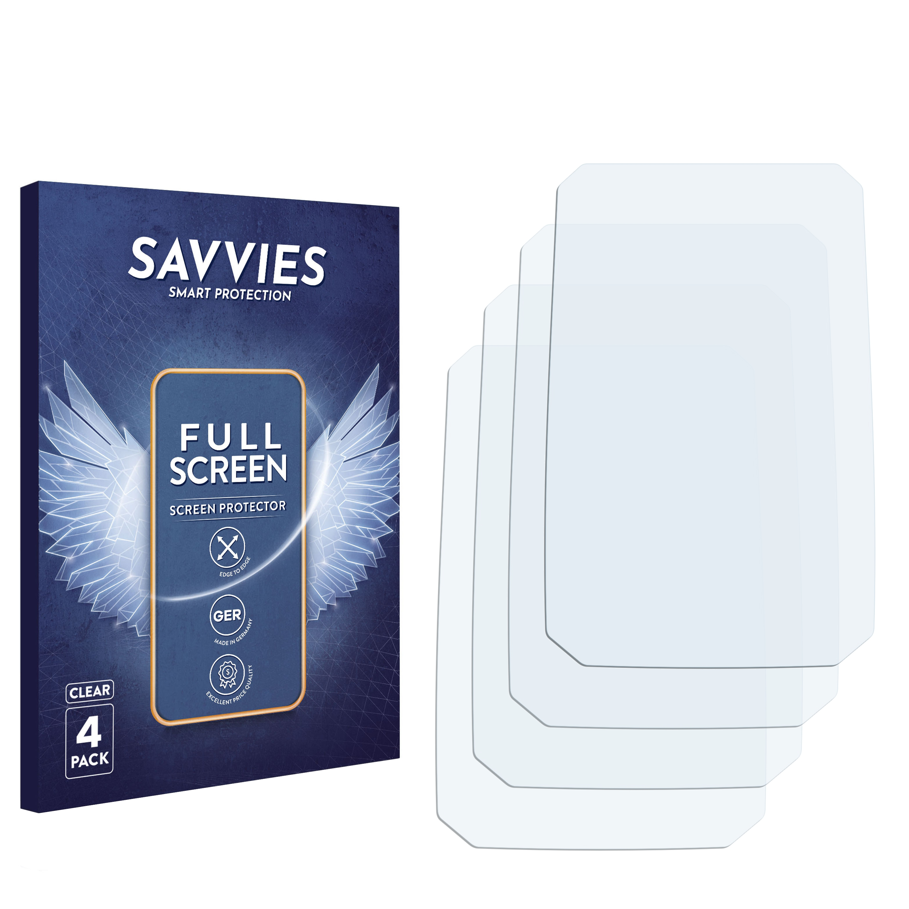 SAVVIES 4x Flex Full-Cover 3D 4.0) Sigma Curved ROX Schutzfolie(für