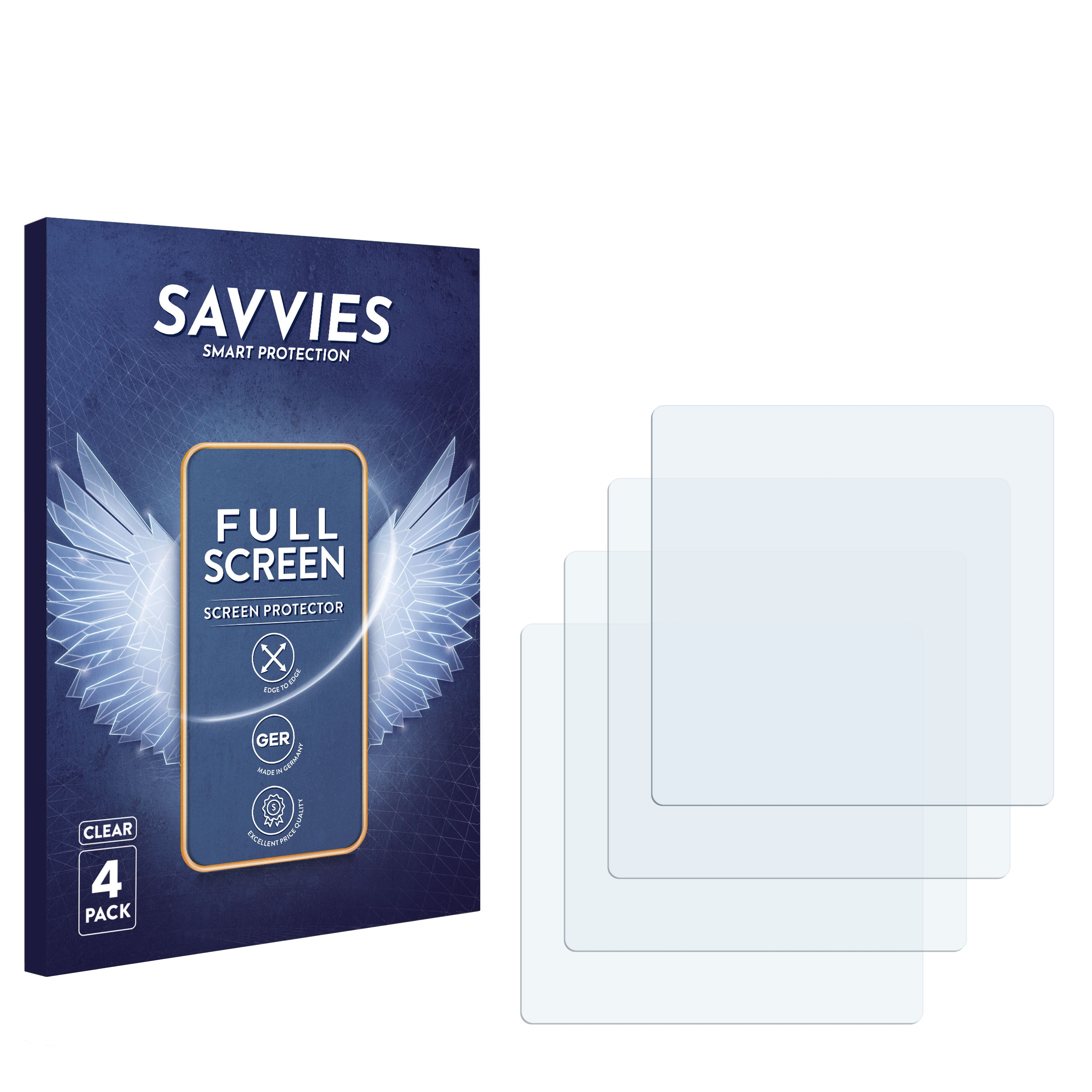SAVVIES 4x Flex Curved Full-Cover Nano) Anbernic Schutzfolie(für RG 3D