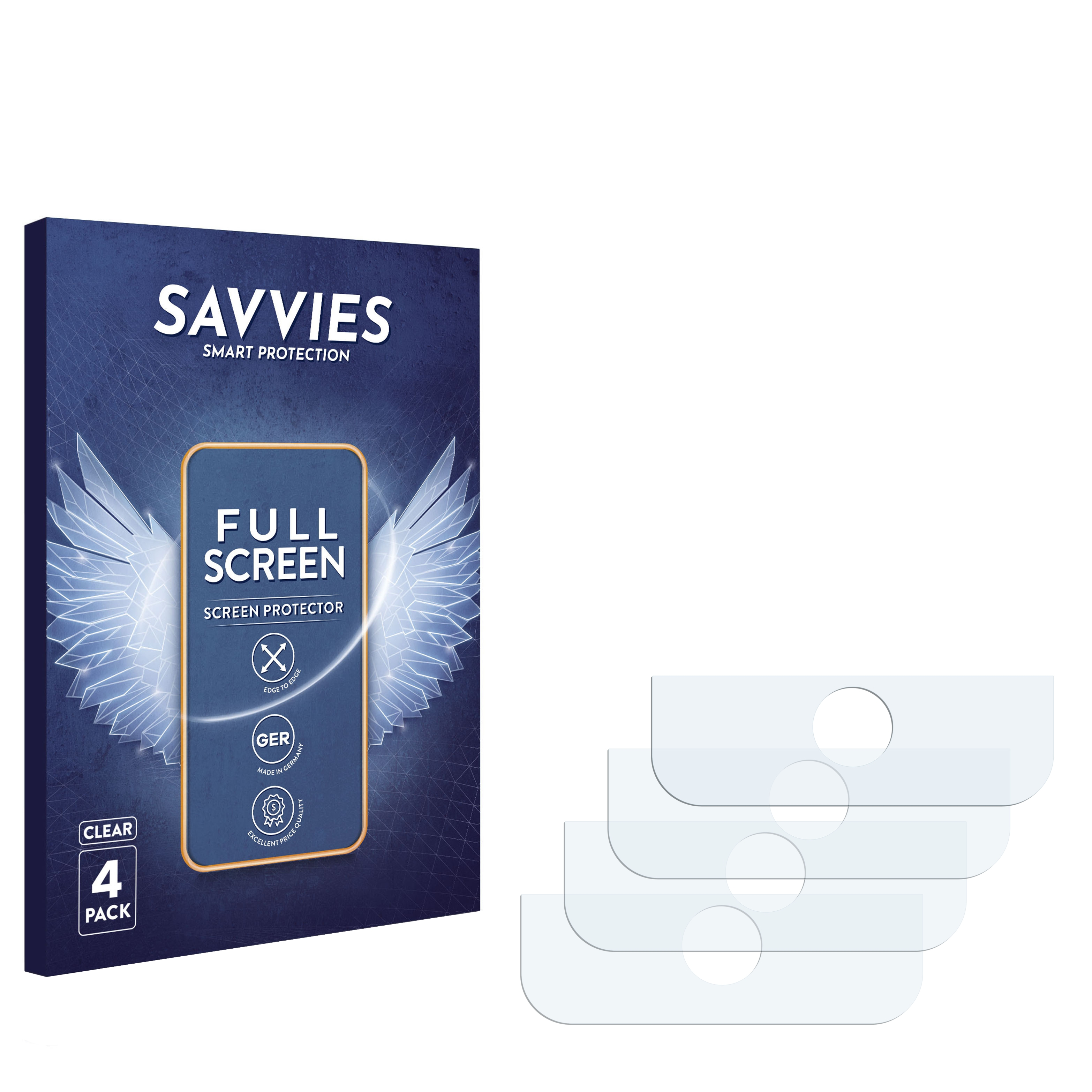 Touch) Flex Full-Cover Schutzfolie(für SAVVIES 3D tigerbox 4x Curved