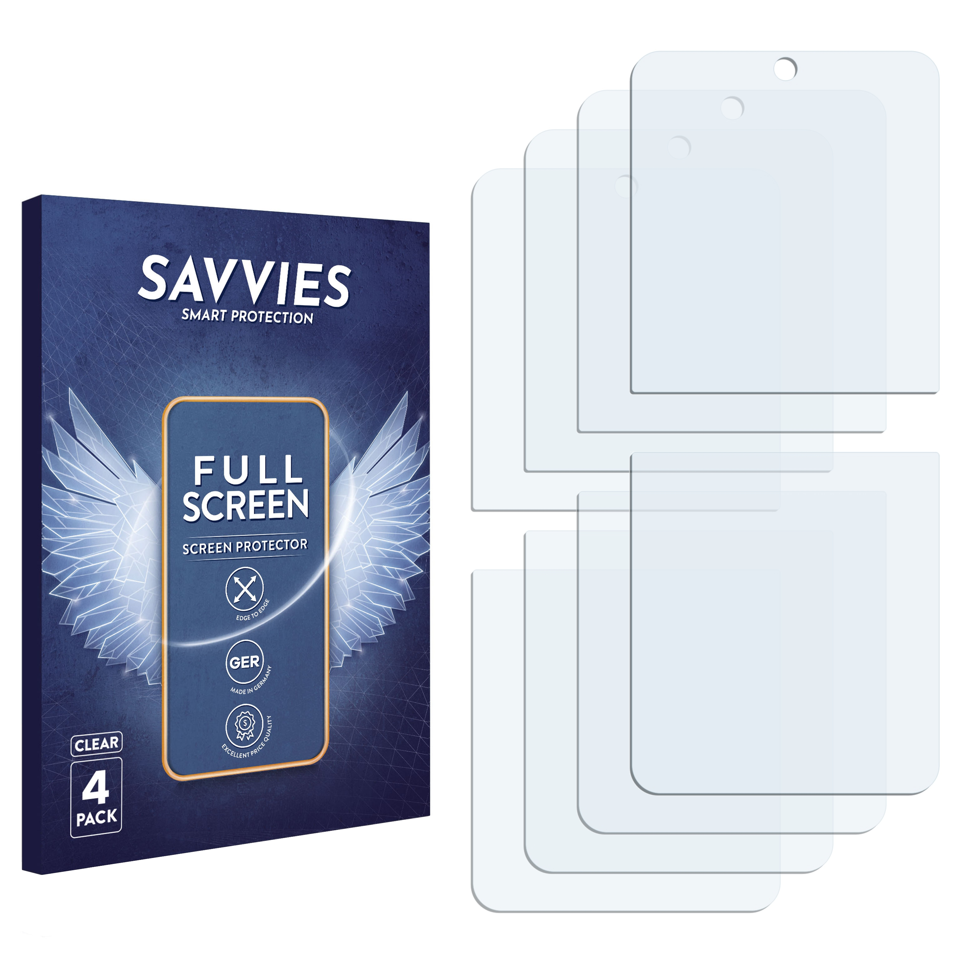 3 Schutzfolie(für Z Curved Flex Flip Galaxy SAVVIES 3D Full-Cover 4x 5G) Samsung