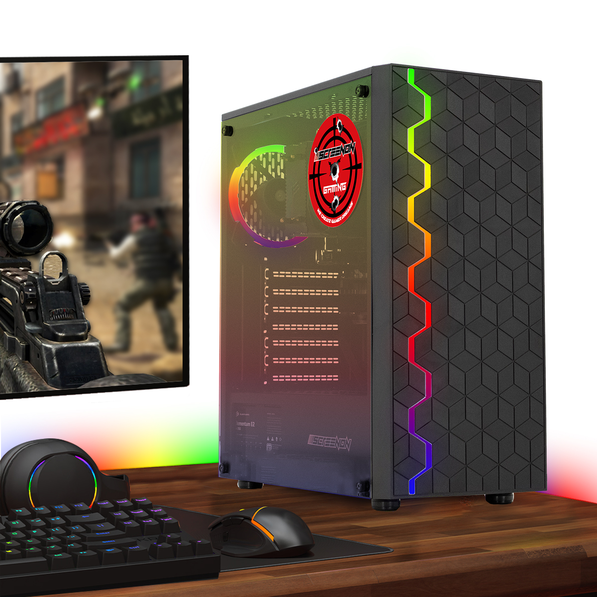 SCREENON Gamer Set Radeon Vega – RAM, Komplett GB Gaming GB 240 3 SSD, K3, AMD – PC PC, RX 8 Gaming