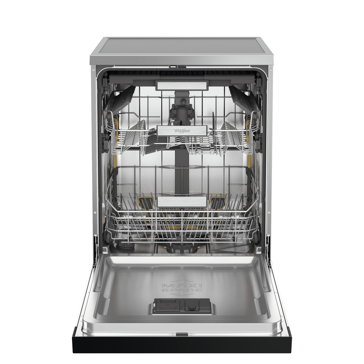 Lavavajillas libre instalación 60 cm - WHIRLPOOL W7FHS41X, 15,0 servicios, 8 programas, 600 mm, Inox