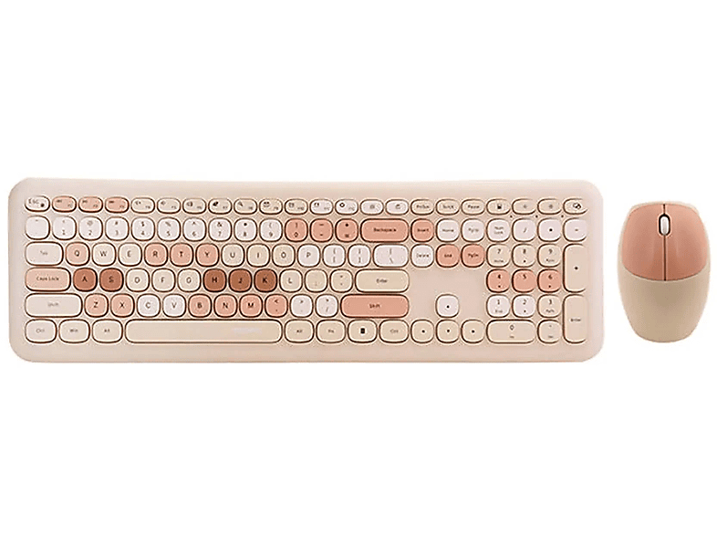 MOFII SMK-666395AG, Kabelloses und Tastatur Set Maus