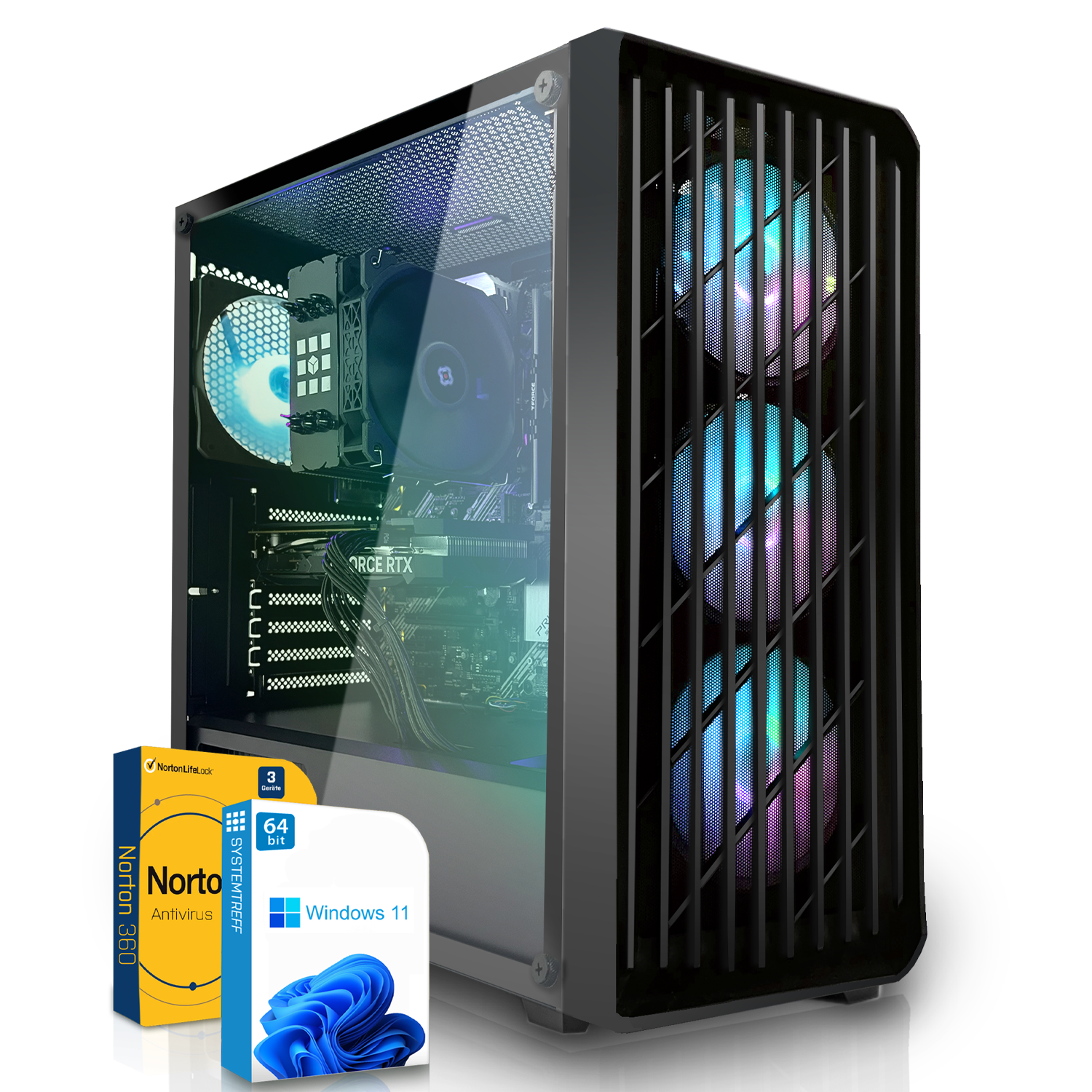 SYSTEMTREFF Basic Gaming AMD Ryzen 5 3600, Gaming PC mit AMD Ryzen 