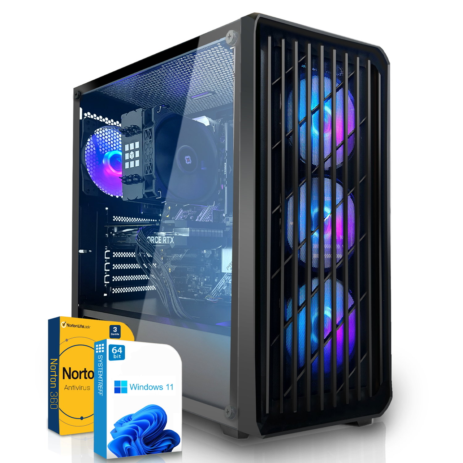 SYSTEMTREFF Pro Gaming Intel Core i5-13400F, PC Intel® RAM, 11 Pro, Prozessor, 1000 16 NVIDIA RTX™ GeForce GB mit Gaming 4060 GB Windows Core™ i5 mSSD