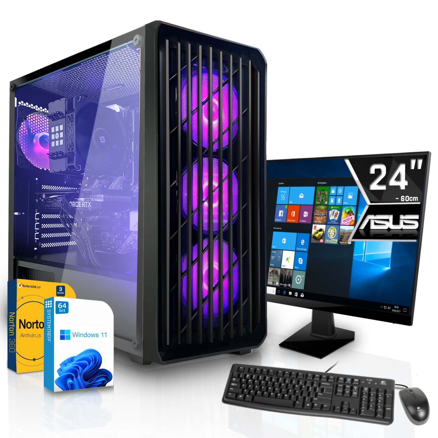 SYSTEMTREFF Gaming Komplett Intel Core mSSD, 512 Prozessor, GTX Geforce i5-11400 16 Komplett GB RAM, GB i5-11400, 1650 Nvidia 4 4 GB, GB mit PC
