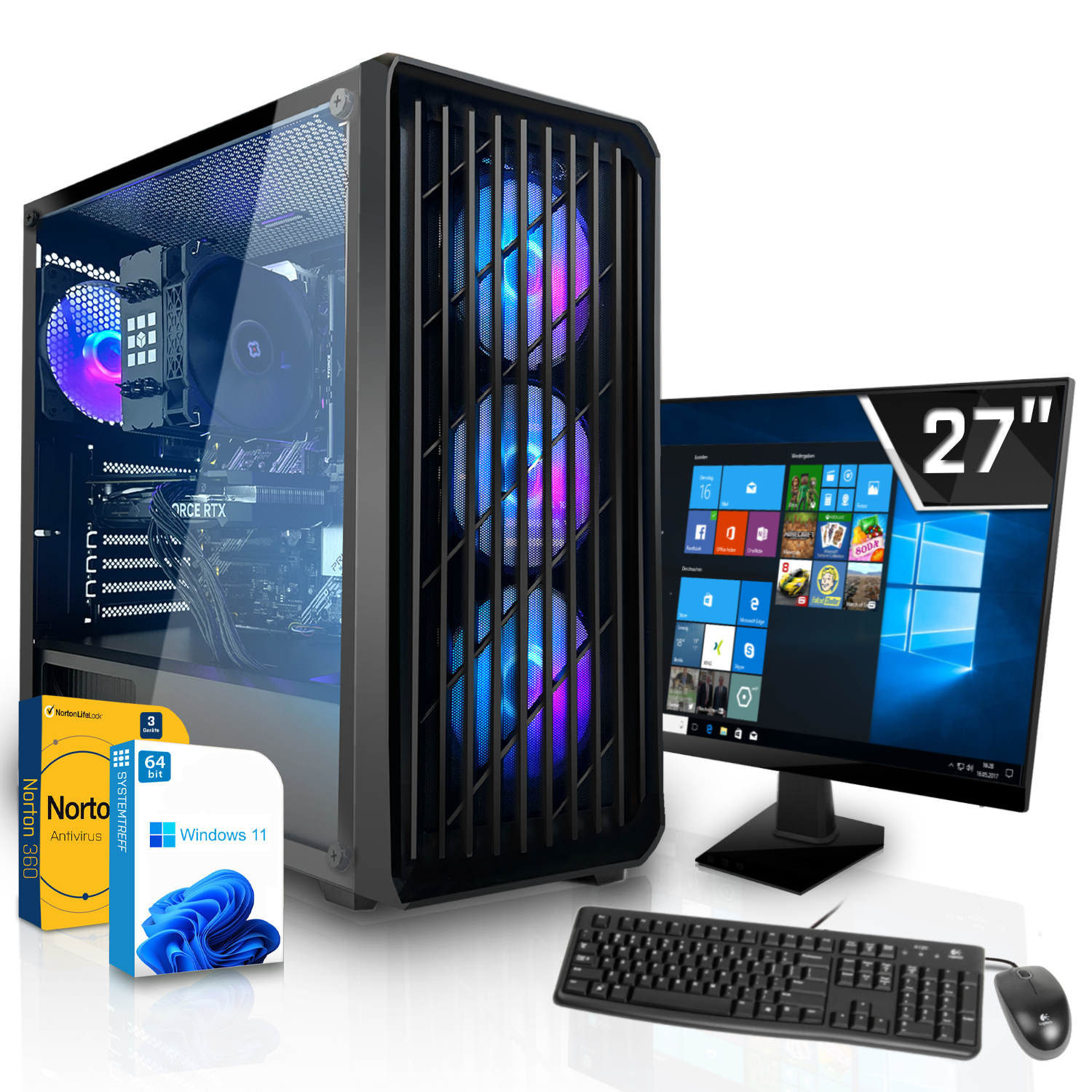 SYSTEMTREFF Gaming Komplett Intel Core PC i7-12700K RAM, GB i7-12700K, mSSD, Prozessor, 1000 Nvidia GB 12 GDDR6, mit 16 GeForce 12GB RTX Komplett GB 3060